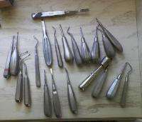 Huge Lot Antique Vintage Dental Medical Instruments Tools 21 Pieces 