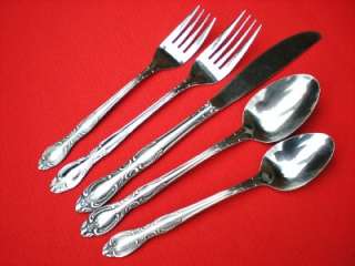 VINTAGE EKCO CARDIFF STAINLESS FLATWARE PLACE SETTING  