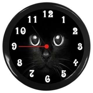 New Round Cat Eyes Black Decor Wall Clock  