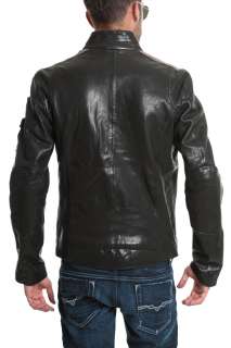 DIESEL Man Leather Jacket LABER ORIGINAL 2 in 1 size L   GENUINE 