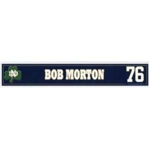  Bob Morton #76 2006 Notre Dame Locker Tag vs UCLA Sports 