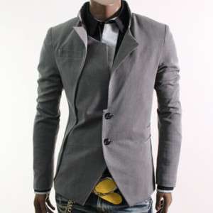 Mens Casual Stunning Design Blazer Jacket GREY (JK01  