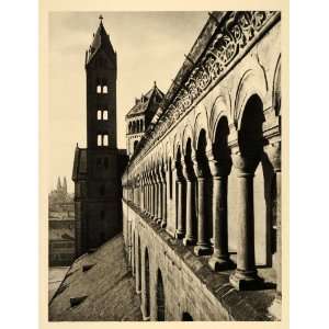  1935 Speyer Cathedral Romanesque Germany Photogravure 