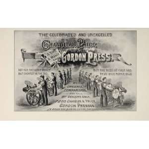  1897 Ad Gordon Printing Press Chandler & Price Printers 