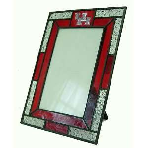 Houston Cougars Leaded Stained Glass Picture Frame