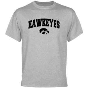    NCAA Iowa Hawkeyes Ash Logo Arch T shirt: Sports & Outdoors
