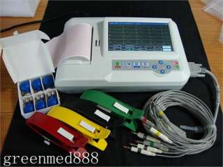 Portable Digital 6 channel Electrocardiograph ECG Machine EKG Machine 