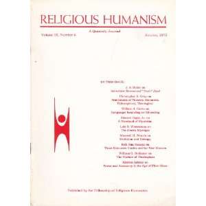  Religious Humanism Autumn 1975 Robert S. Hoagland Books