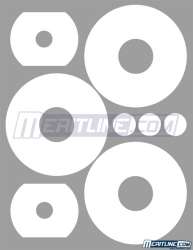   Printable Matte 3 up CD DVD Labels with Regular 40mm Center Hole