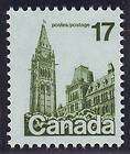 Canada MINT NH Sc#790 1 BAR TAG error 17 cent Parliament on LF paper 