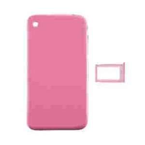  Door with Chrome Bezel for Apple iPhone 3G (Pink) Cell 