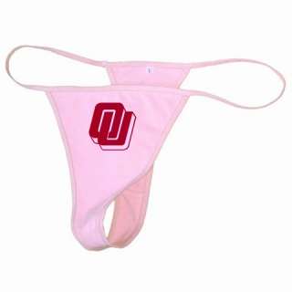 New Oklahoma Sooners White or Pink Thong  