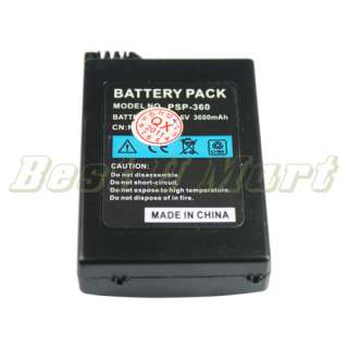 new aftermarket 5pcs 3600mah rechargeable battery for sony psp 1000 