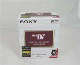 Sony Mini DV HDV Digital HD Video DVM63 Import Japan★  