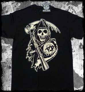 Sons of Anarchy   SOA Bold Reaper logo   official t shirt   FAST 