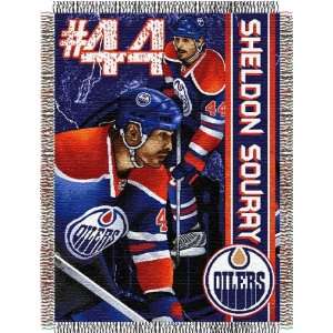  NHL Edmonton Oilers Sheldon Souray 48x60 Tapestry Throw 