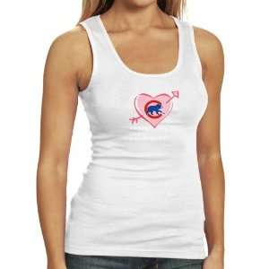 Chicago Cubs Ladies White Arrow Tank Top  Sports 