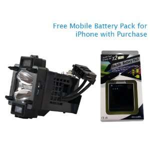 Sony KDS60XBR2 180 Watt TV Lamp with Free Mobile Battery 