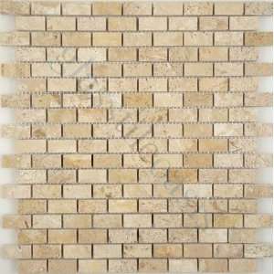  Travertine Uniform Brick Cream/Beige Brick Polished Stone   15576