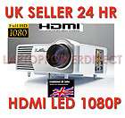 HD HDMI LED 1080P HOME CINEMA PROJECTOR 24 HR DEL UK STOCK FREE HDMI 