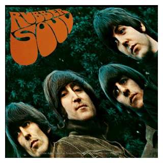  The Beatles   Rubber Soul Group Shot Album Cover   Sticker 