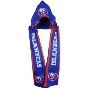   New York Islanders Knit Hooded Scarf With Pockets