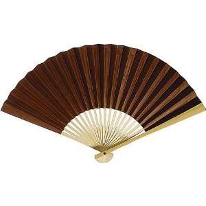 Chocolate Brown Paper Hand Fan: Home & Kitchen