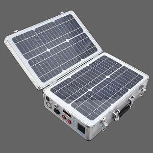  Portable Solar Power Supply 20 Watt 110v Ac + 12v Dc,3210 