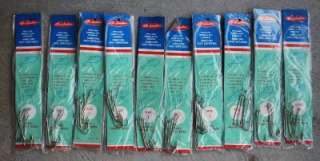   LM Dickson Snelled Nickel Fishing Hooks Size 1 Bass Fish Hook  