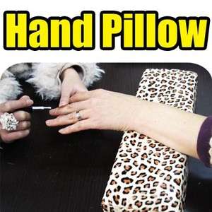 Hand Cushion Pillow for Nail Art Manicure cheetah print  