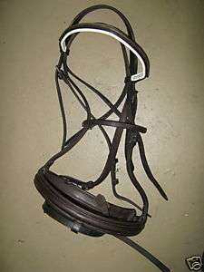 Brown Leather Flash Snaffle Bridle  