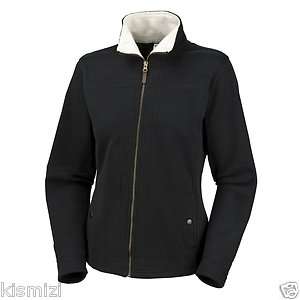   Hart Mountain II Full Zip Fleece Jacket Womens Small Black New & Cozy