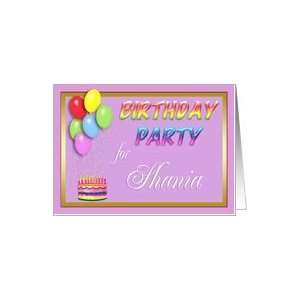  Shania Birthday Party Invitation Card: Toys & Games