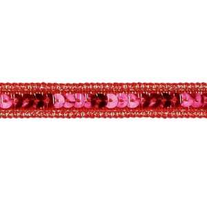  1/2 Sparkle Edge Sequin Trim Red By The Yard Arts 