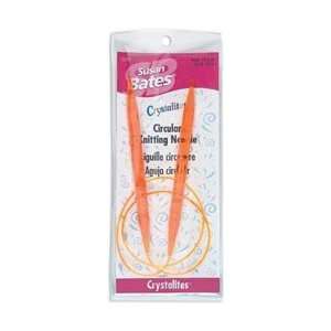  Crystalites Circular Knitting Needle 29 Size 13  Orange 