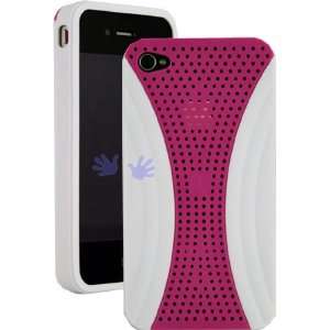  iPhone 4 Xmatrix Rear Protex Case   White On Hot Pink 