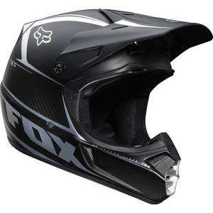  Fox Racing V3 Carbon Matte Helmet   X Large/Matte Black 