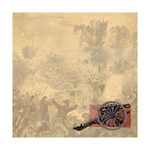 Sugar Tree Papers 12X12 Civil War Cannon; 25 Items/Order 