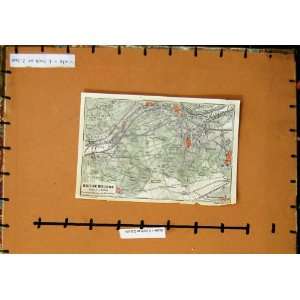  MAP 1907 PARIS FRANCE PLAN BOIS DE MEUDON CLAMART
