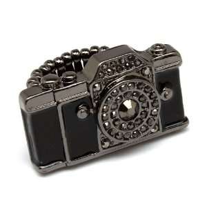   Charm with Bling Lens Ring Love Photography   Black 