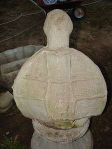 Vtg Concrete Teenage Mutant Ninja Turtle Statue  