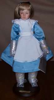Alice in Wonderland 18.5 Porcelain Doll MIB Faith Wick  