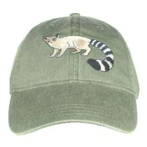  Ringtail Cat Embroidered Cotton Cap Patio, Lawn & Garden
