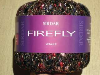 SIRDAR FIREFLY / FIREFLY METALLIC FASHION LADDER YARN 50g   FREE UK p 