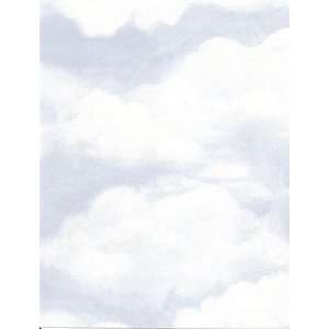  Wallpaper Designer White Fluffy Clouds on Blue Sky 