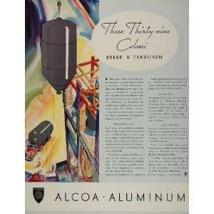 1934 Ad Alcoa Aluminum Hoffman Beverage Brewery Tanks   Original Print 