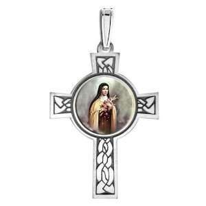  Saint Theresa Cross Medal Color Jewelry