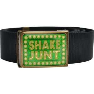 Shake Junt Logo Webbed Scout Belt Black Skate Belts:  