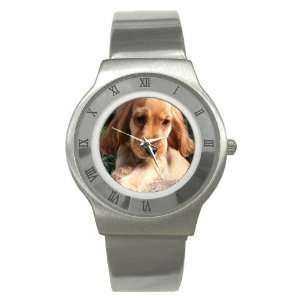  Cocker Spaniel Puppy Dog Stainless Steel Watch GG0038 