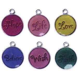  Meanings Word Charms 15mm 6/Pkg Word #3